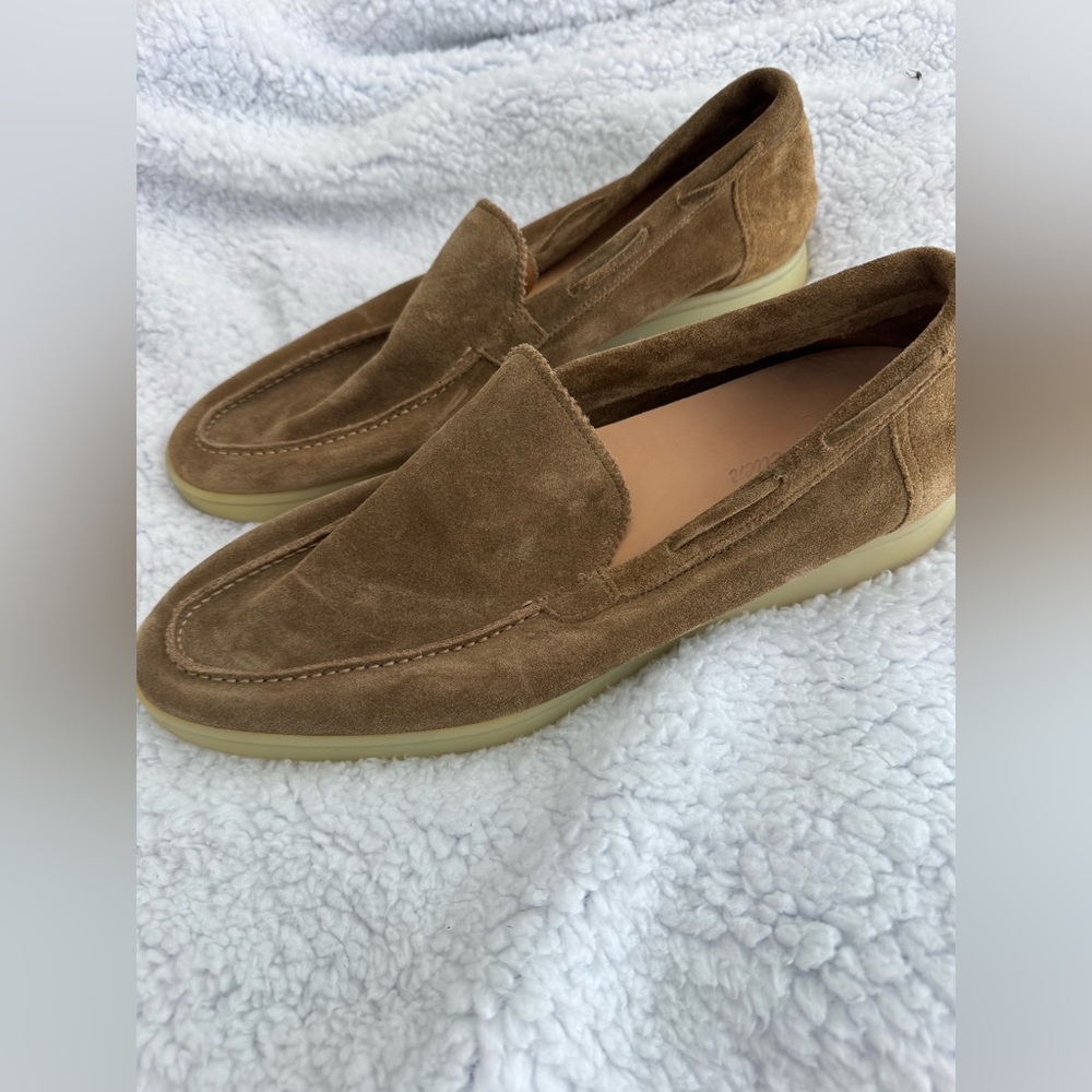 Men's Brown Suede Slip-On Loafers
